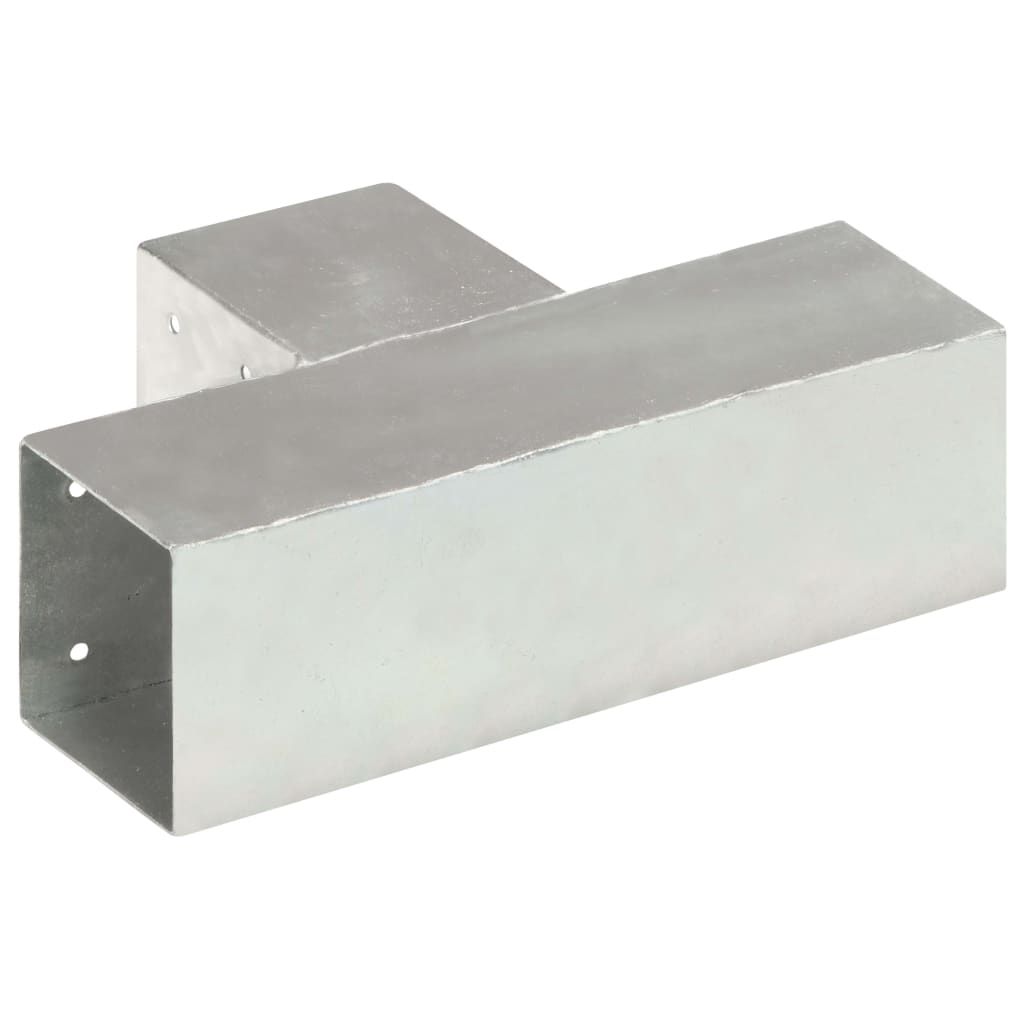 vidaXL Łączniki w kształcie T, 4 szt., galwanizowany metal, 91x91 mm