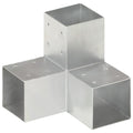 vidaXL Łącznik do słupków w kształcie Y, galwanizowany metal, 91x91 mm