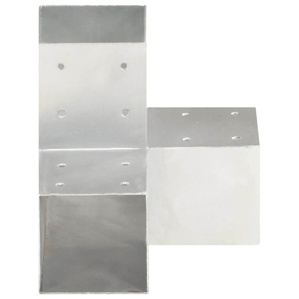 vidaXL Łącznik do słupków w kształcie Y, galwanizowany metal, 91x91 mm