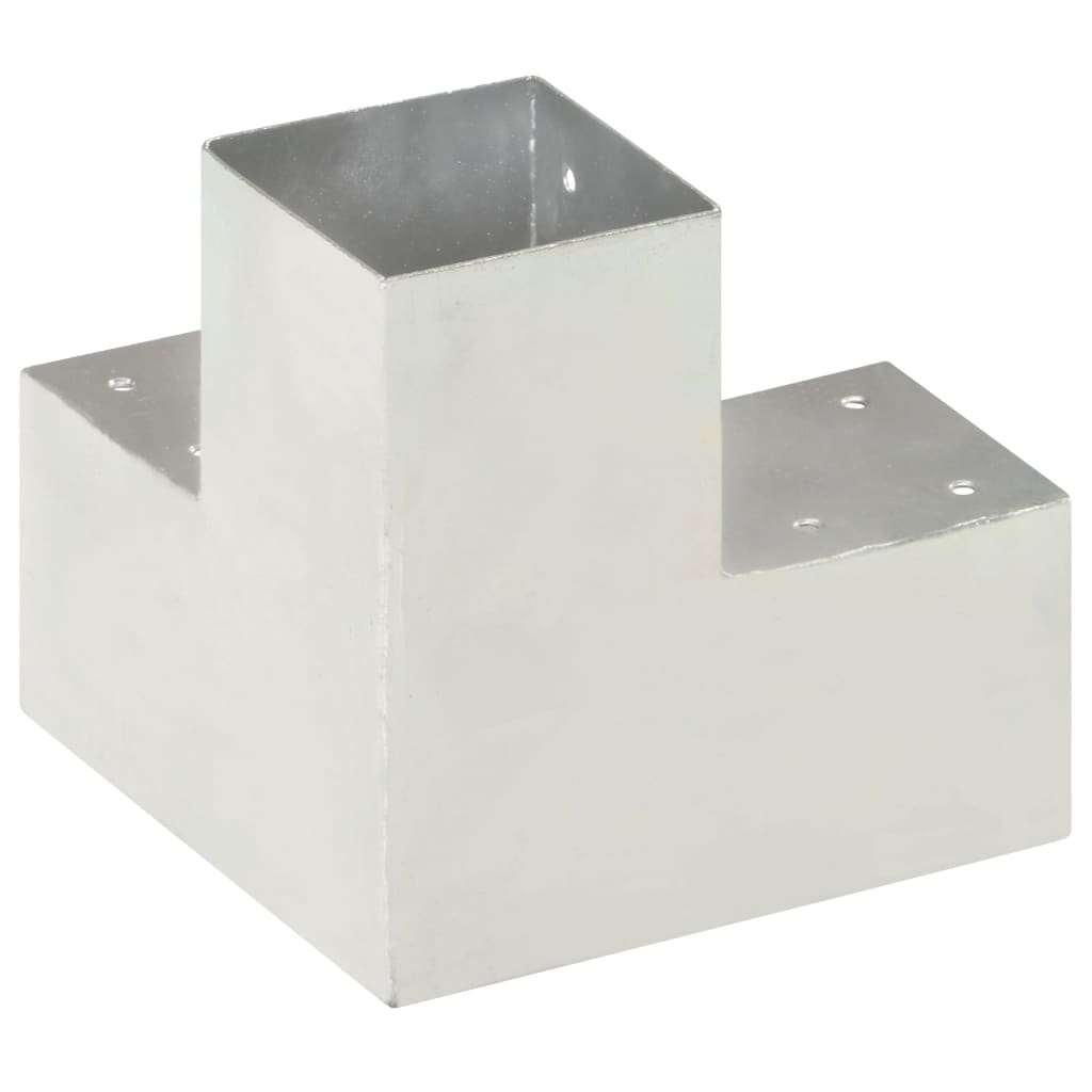 vidaXL Łącznik do słupków w kształcie Y, galwanizowany metal, 91x91 mm