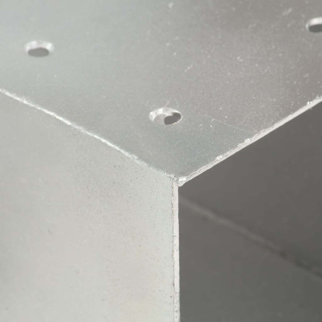 vidaXL Łącznik do słupków w kształcie X, galwanizowany metal, 91x91 mm