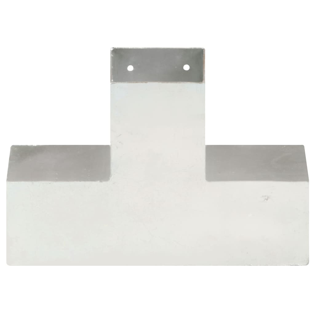 vidaXL Łączniki w kształcie X, 4 szt., galwanizowany metal, 91x91 mm