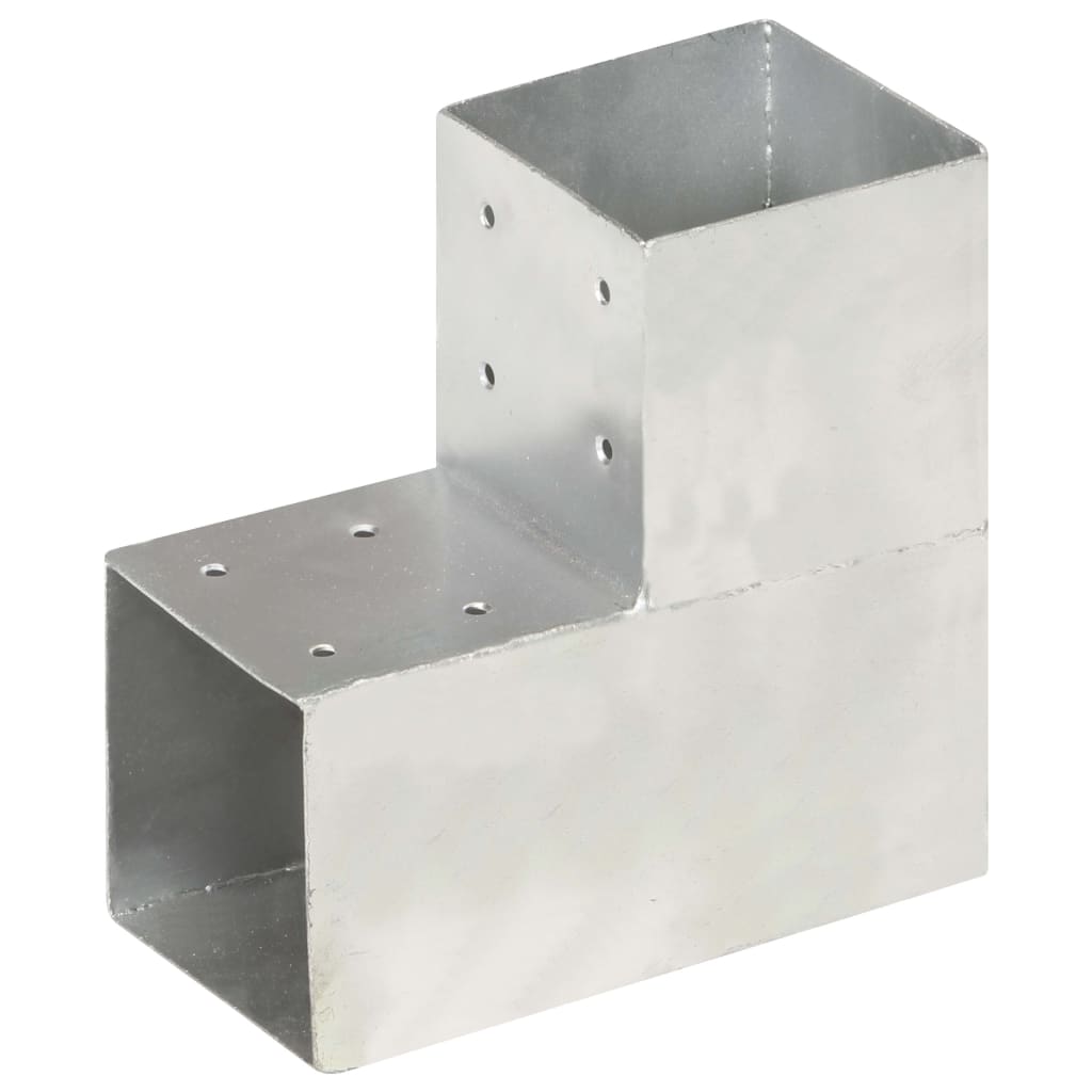 vidaXL Łączniki w kształcie L, 4 szt., galwanizowany metal, 101x101 mm