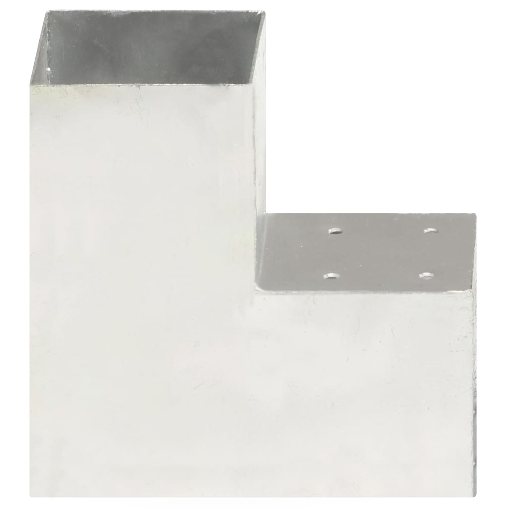 vidaXL Łączniki w kształcie L, 4 szt., galwanizowany metal, 101x101 mm