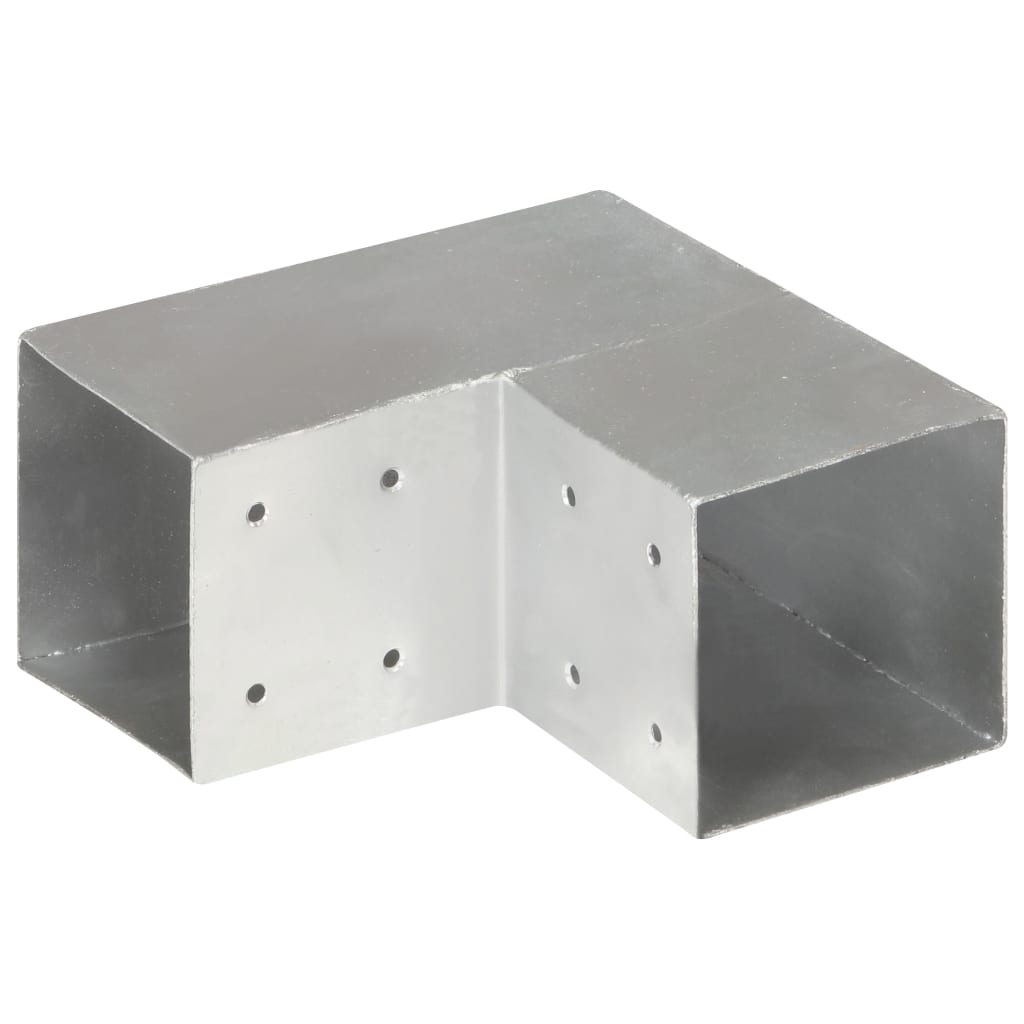 vidaXL Łączniki w kształcie L, 4 szt., galwanizowany metal, 101x101 mm