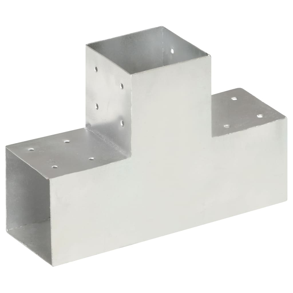 vidaXL Łącznik w kształcie T, galwanizowany metal, 101x101 mm