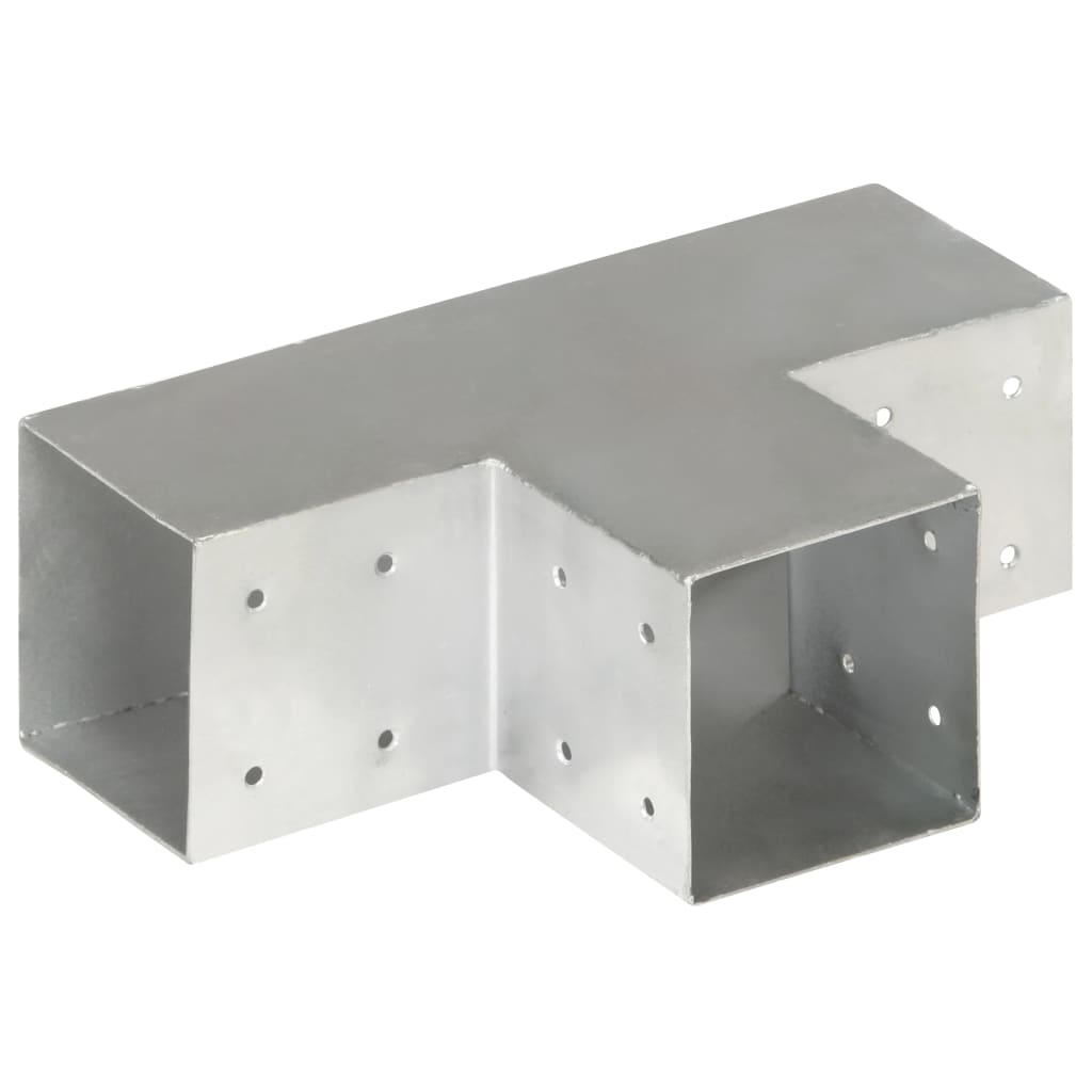 vidaXL Łącznik w kształcie T, galwanizowany metal, 101x101 mm