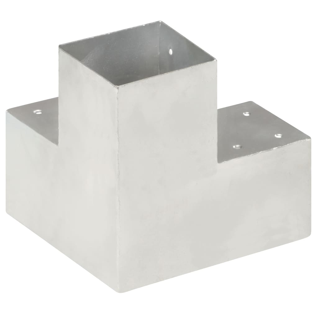 vidaXL Łączniki w kształcie Y, 4 szt., galwanizowany metal, 101x101 mm