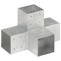 vidaXL Łącznik w kształcie X, galwanizowany metal, 101x101 mm