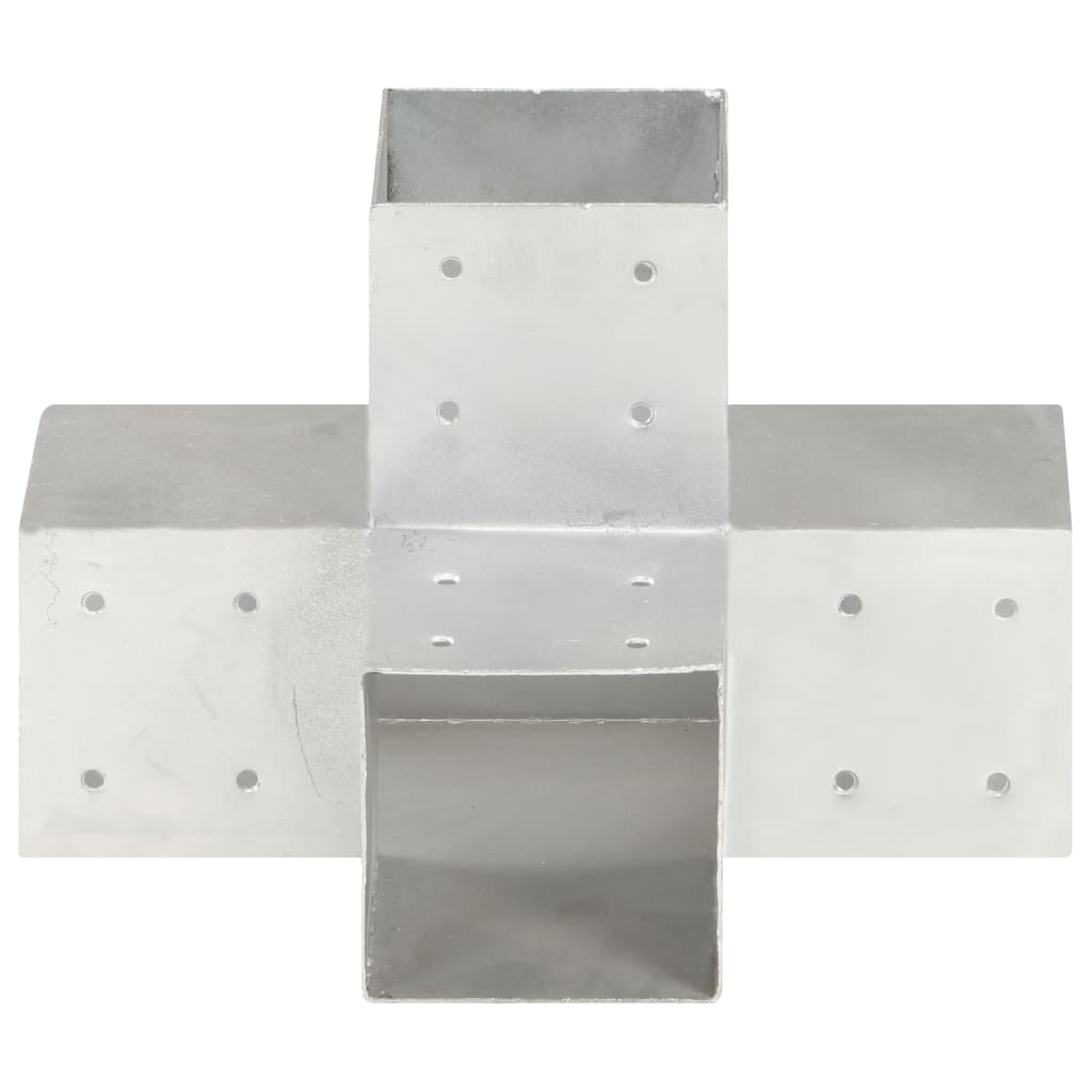 vidaXL Łącznik w kształcie X, galwanizowany metal, 101x101 mm