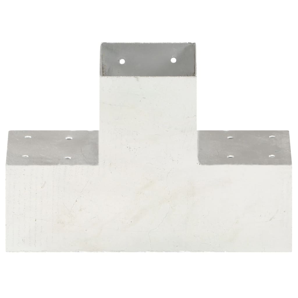 vidaXL Łączniki w kształcie X, 4 szt., galwanizowany metal, 101x101 mm