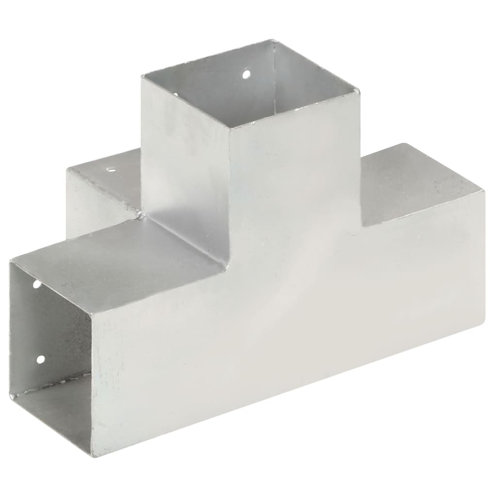 vidaXL Łączniki w kształcie X, 4 szt., galwanizowany metal, 101x101 mm