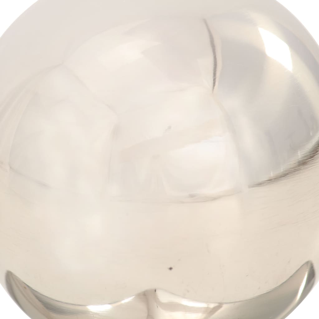 vidaXL Zatyczki na słupki, 6 szt., kule, stal nierdzewna, 91x91 mm