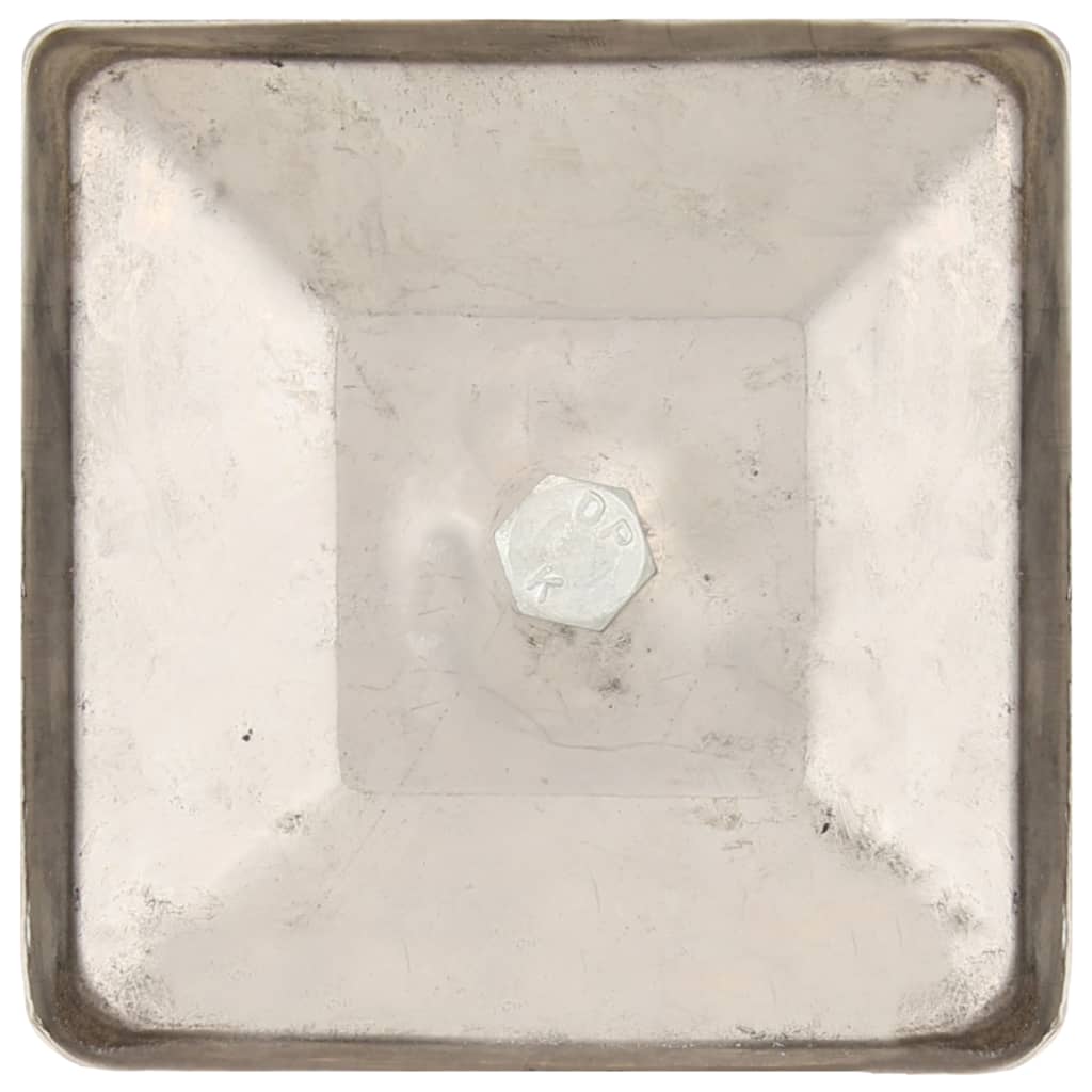 vidaXL Daszki na słupki, 6 szt., kule, stal nierdzewna, 101x101 mm