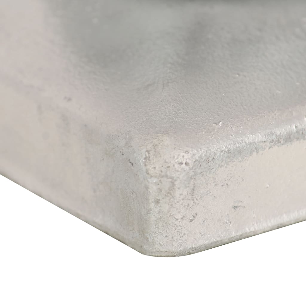 vidaXL Zatyczki na słupki 6 szt. kule, galwanizowany metal, 101x101 mm