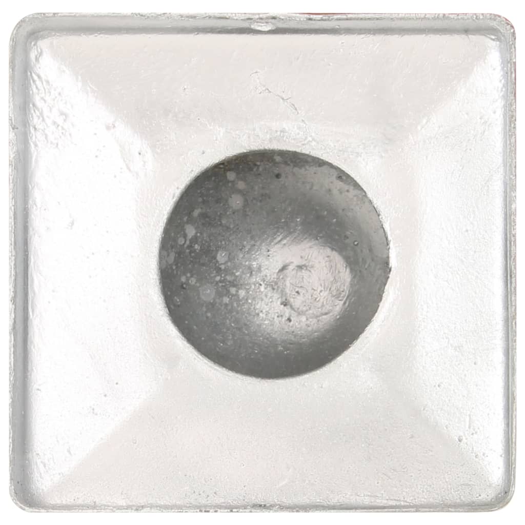 vidaXL Zatyczki na słupki 6 szt. kule, galwanizowany metal, 101x101 mm