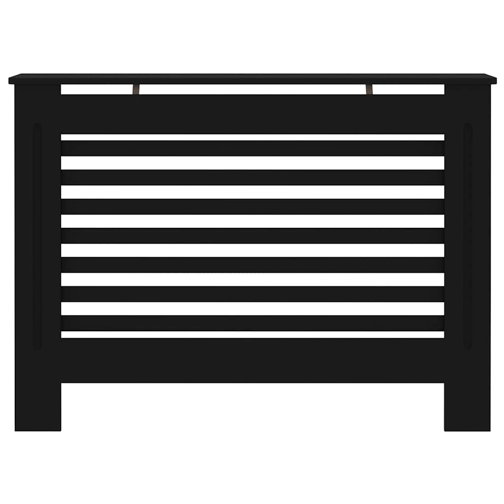 vidaXL Osłona na kaloryfer, czarna, 112x19x81,5 cm, MDF