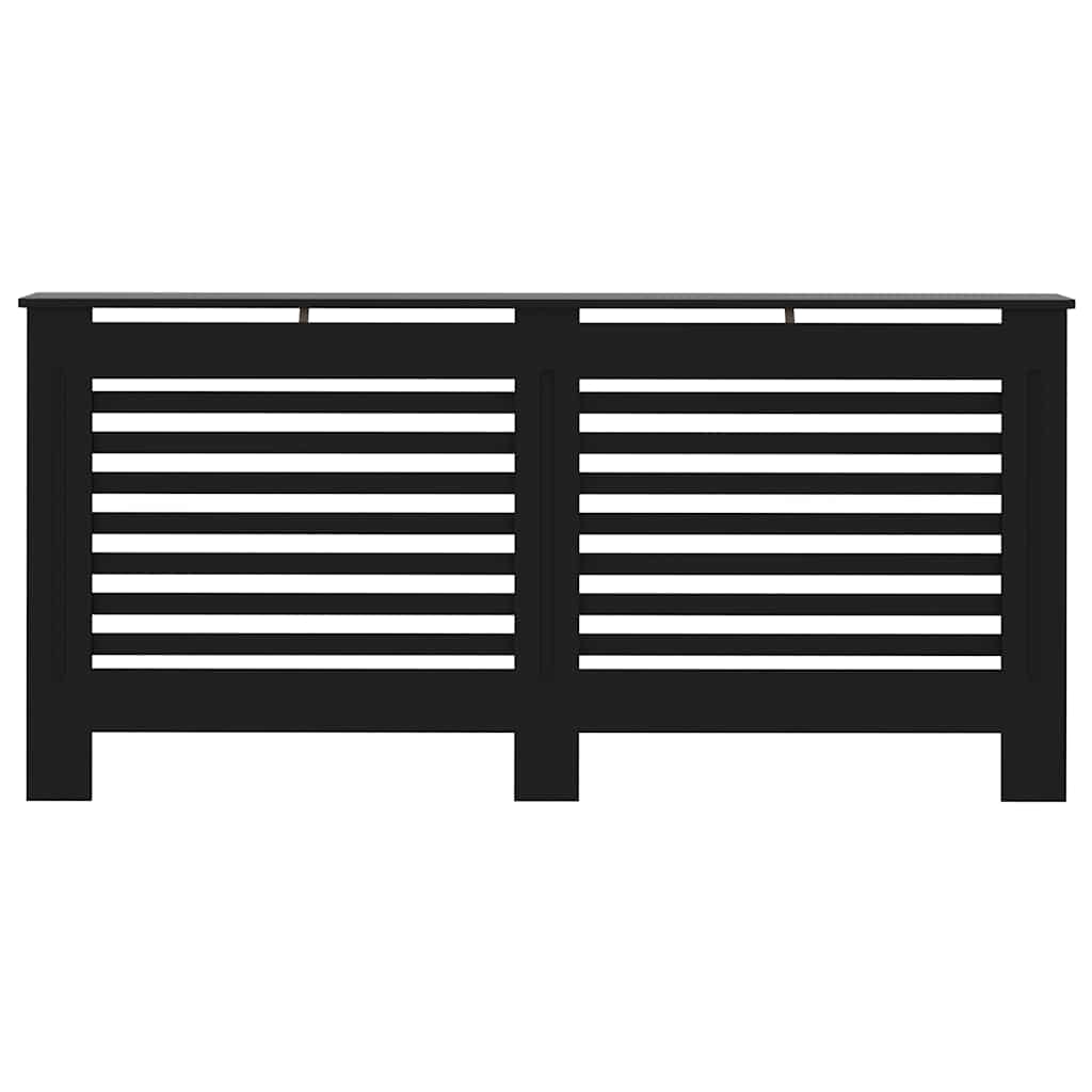 vidaXL Osłona na kaloryfer, czarna, 172x19x81,5 cm, MDF