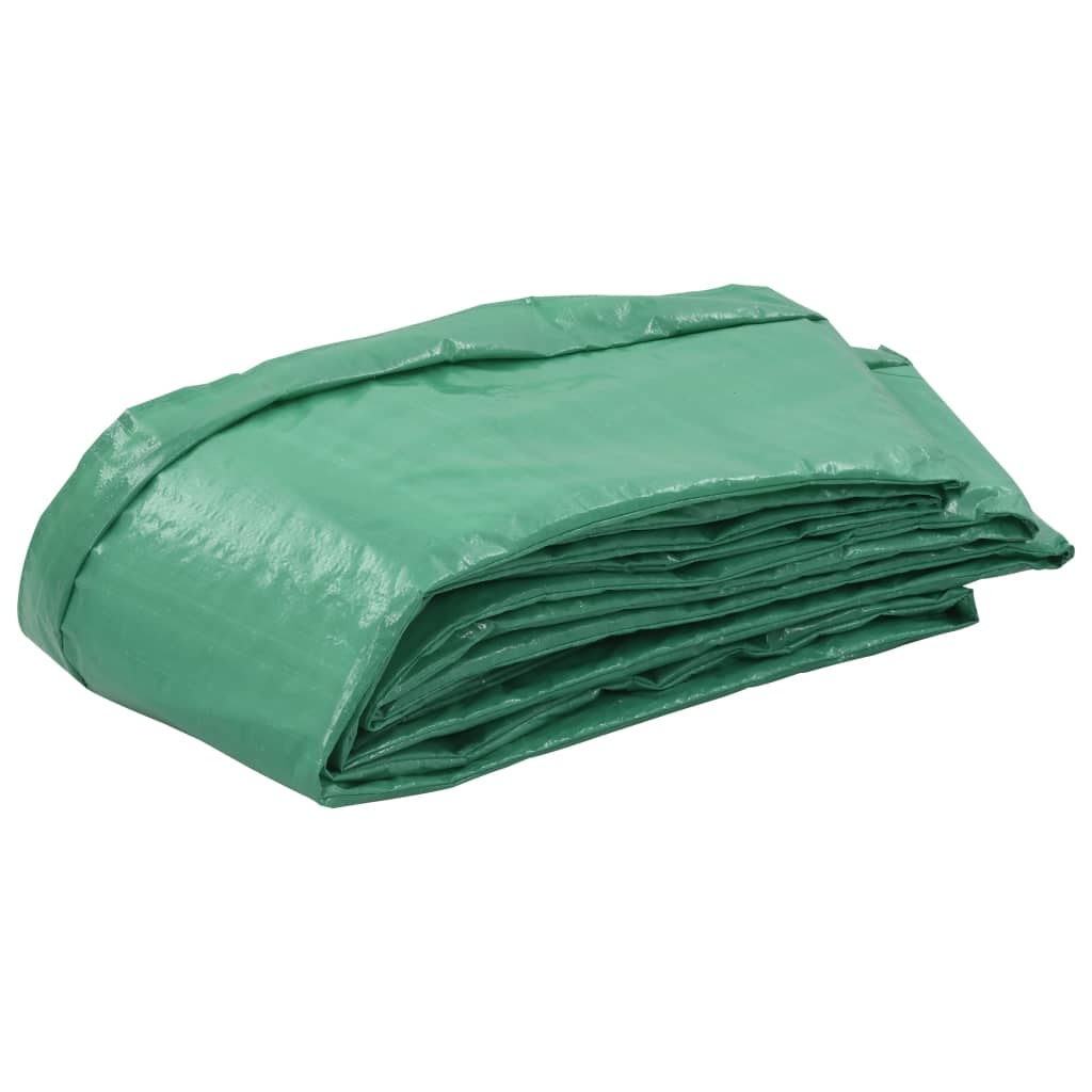 vidaXL Osłona sprężyn PE do okrągłych trampolin 10 ft/3,05 m, zielona