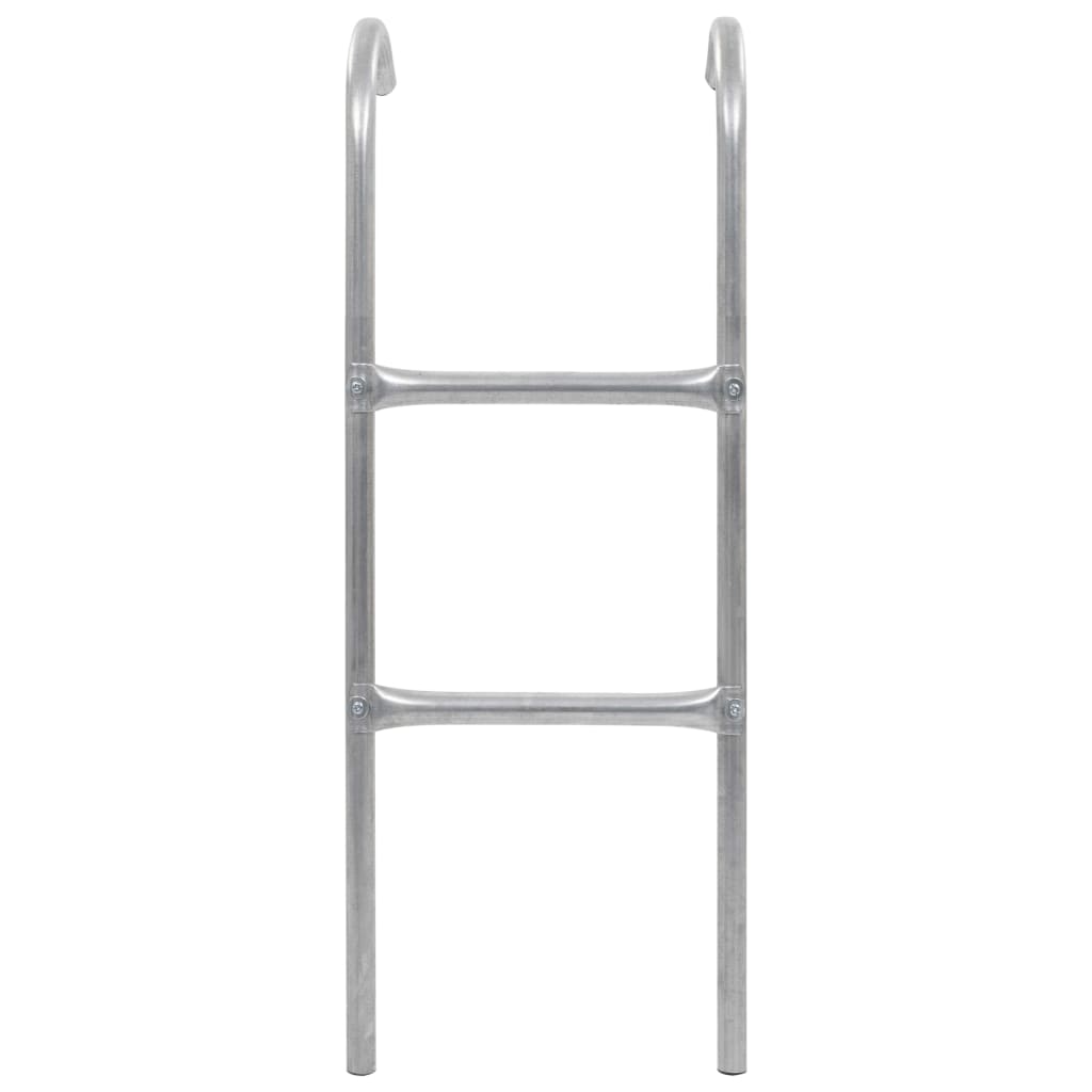 vidaXL 2-stopniowa drabinka do trampoliny, stalowa, srebrna, 102,6 cm