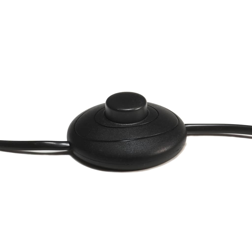 vidaXL Lampa podłogowa na trójnogu, czarno-złota, drewno, 141 cm