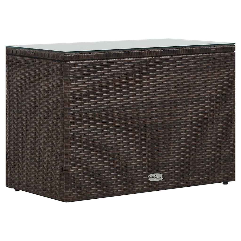 vidaXL 5-cz. zestaw mebli do ogrodu, poduszki, rattan PE, brązowy