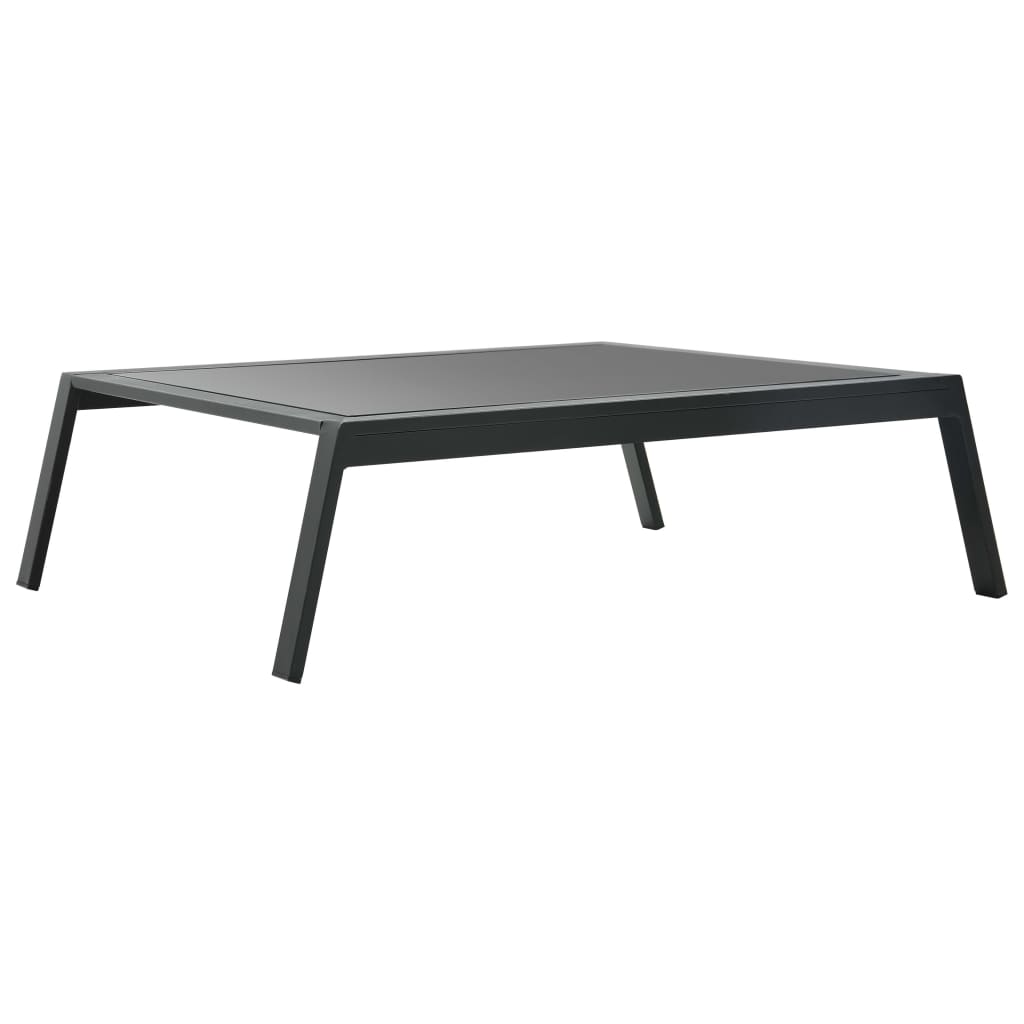 vidaXL 4-cz. zestaw mebli do ogrodu, poduszki, aluminium, ciemnoszary