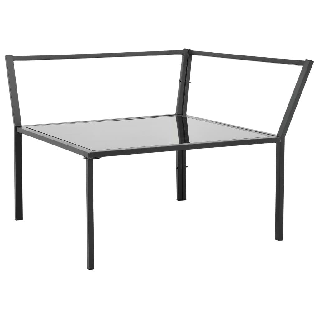 vidaXL 5-cz. zestaw mebli do ogrodu, poduszki, aluminium, ciemnoszary