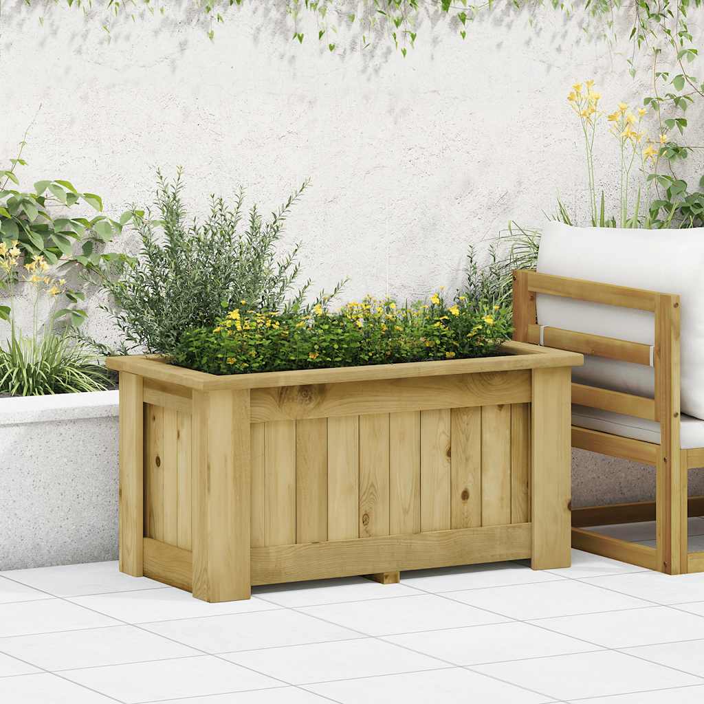 vidaXL Podniesiona donica, 100x50x50 cm, impregnowane drewno sosnowe