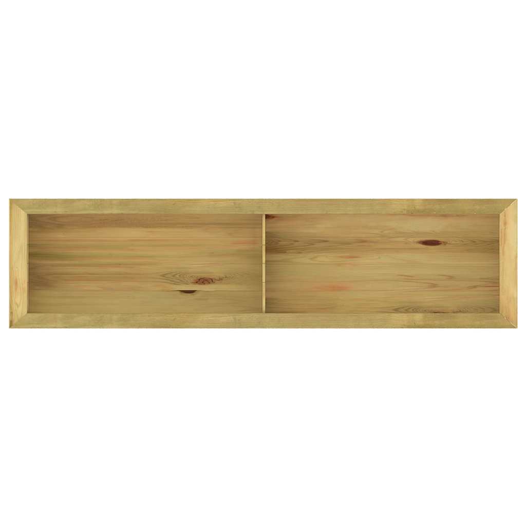 vidaXL Podniesiona donica, 196x50x50 cm, impregnowane drewno sosnowe