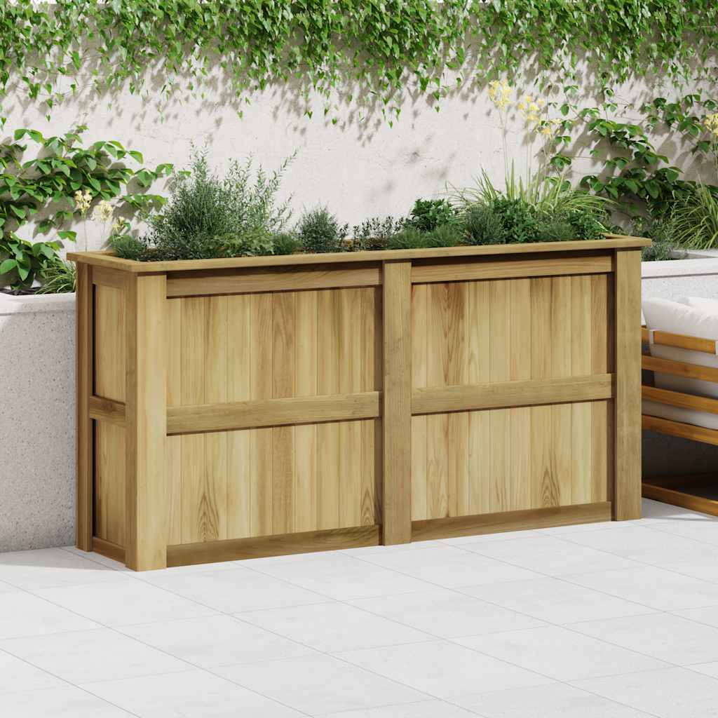 vidaXL Podniesiona donica, 196x50x100 cm, impregnowane drewno sosnowe