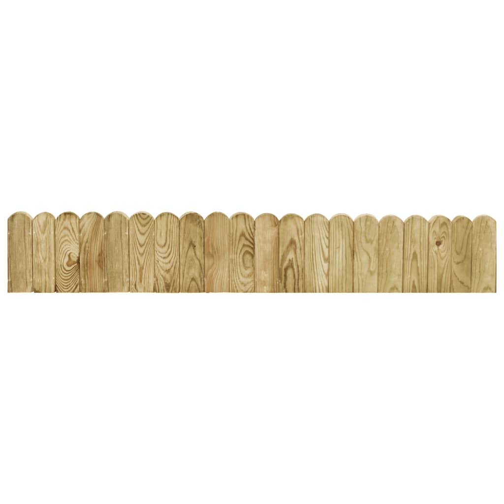 vidaXL Obrzeże ogrodowe, zielone, 120 cm, impregnowana sosna