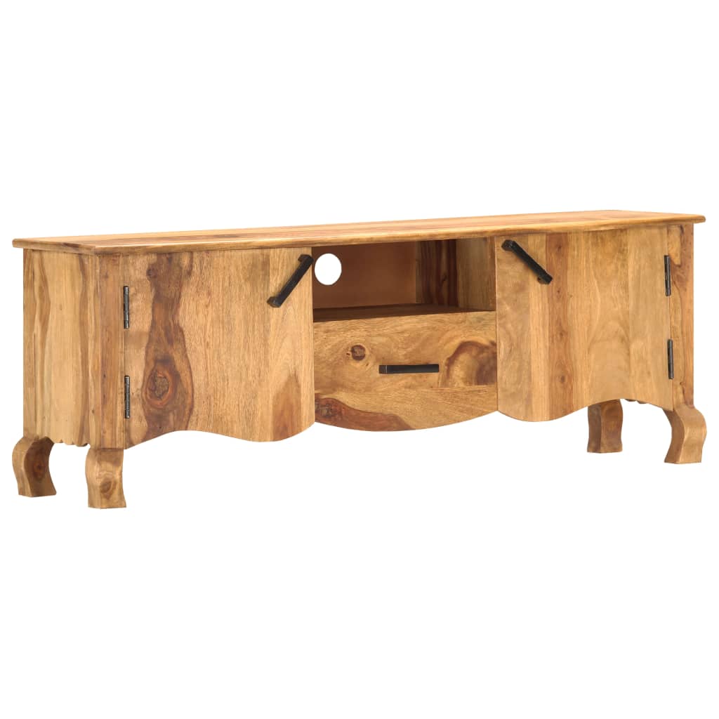 vidaXL Szafka pod telewizor, 115x30x42 cm, lite drewno