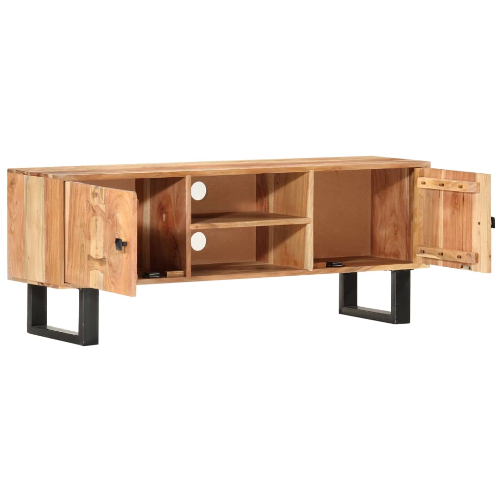 vidaXL Szafka pod TV, 118x30x45 cm, lite drewno akacjowe