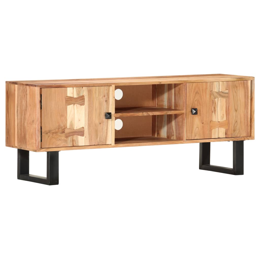 vidaXL Szafka pod TV, 118x30x45 cm, lite drewno akacjowe