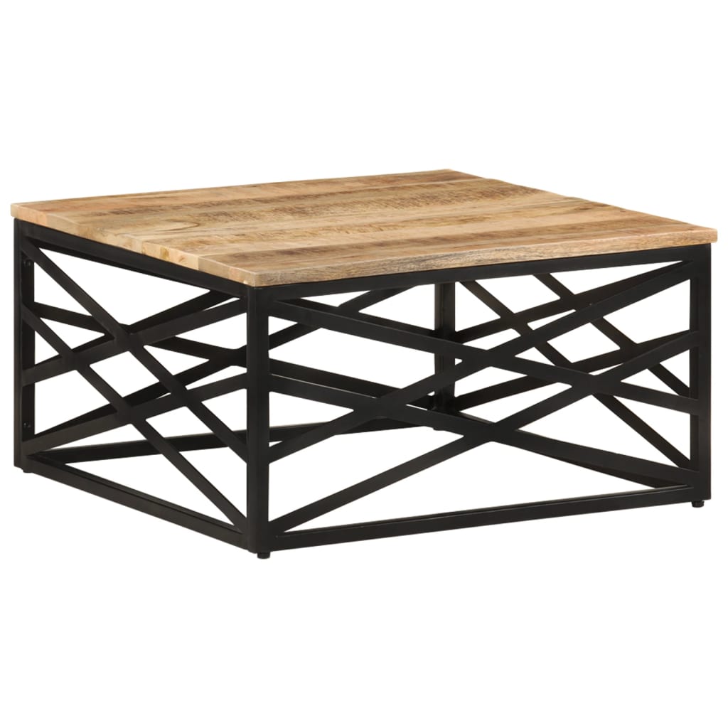 vidaXL Stolik kawowy, 68x68x35 cm, lite drewno mango