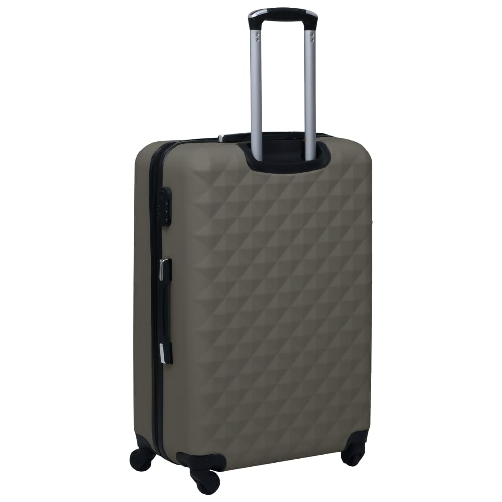 vidaXL Twarda walizka na kółkach, antracytowa, ABS