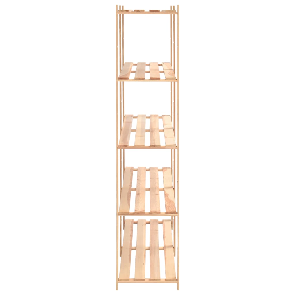 vidaXL Regały z 5 półkami, 2 szt., 170x38x170 cm, sosna, 500 kg
