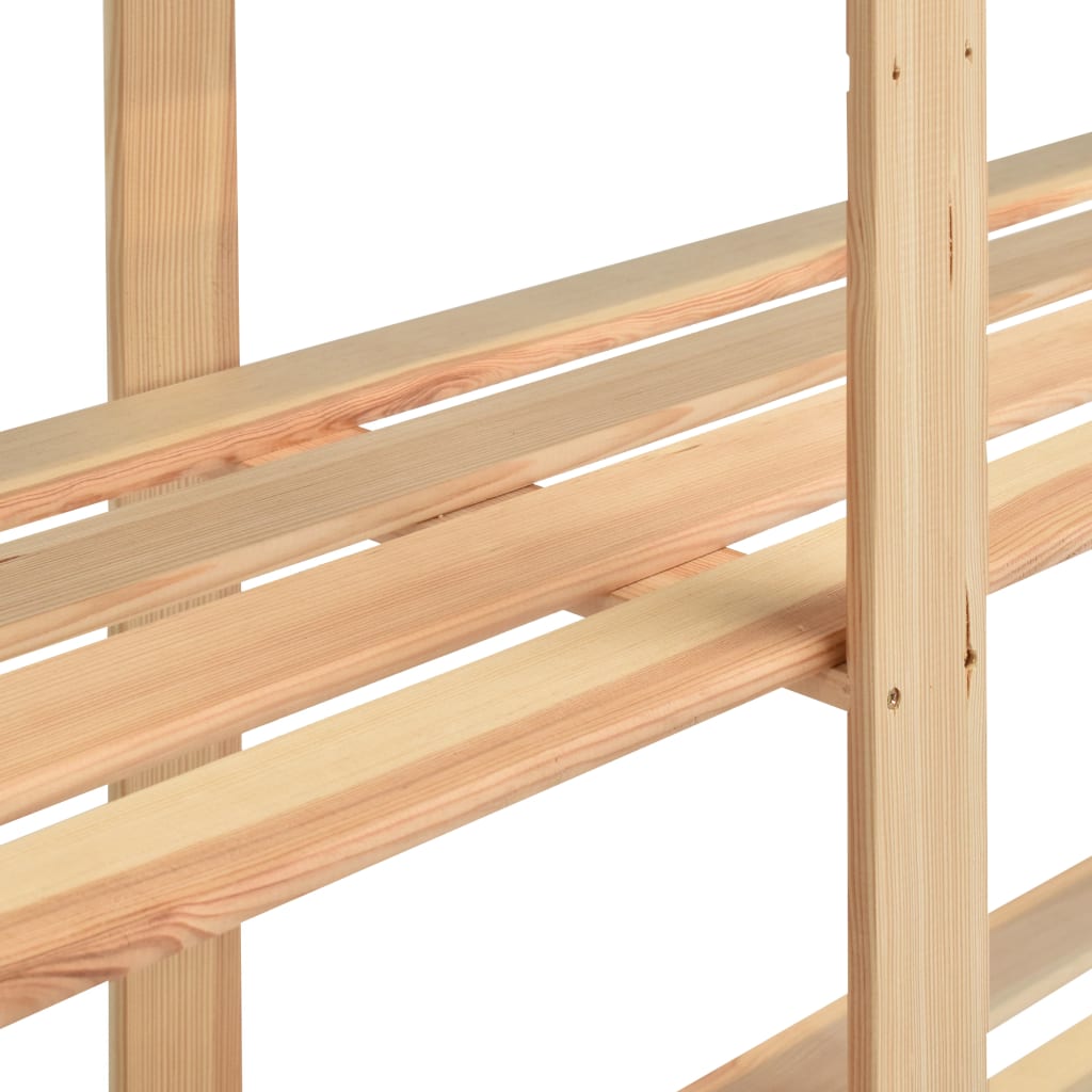 vidaXL Regały z 5 półkami, 3 szt., 170x38x170 cm, sosna, 500 kg