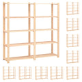 vidaXL Regały z 5 półkami, 10 szt., 170x38x170 cm, sosna, 500 kg