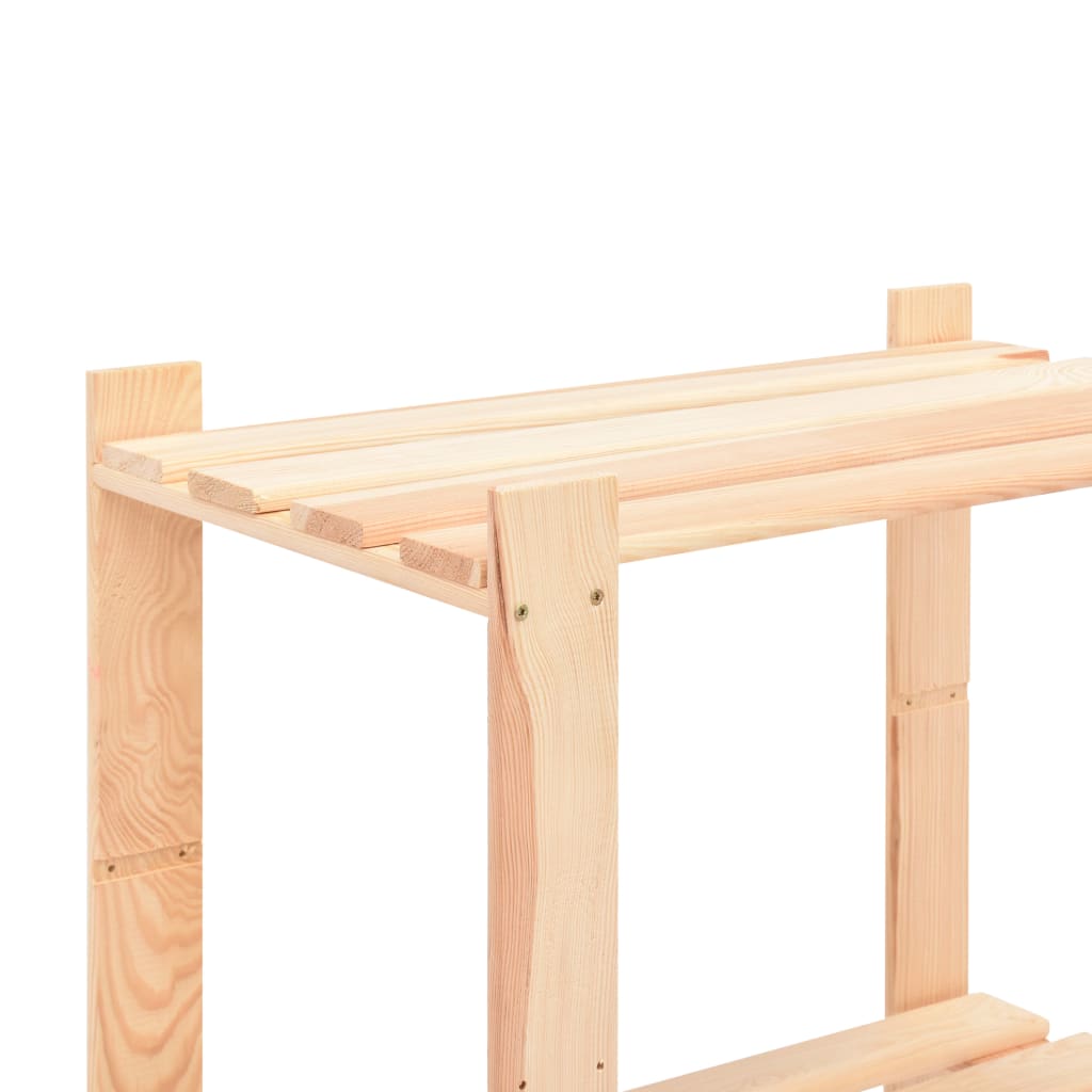 vidaXL Regały z 5 półkami, 2 szt., 80x38x170 cm, sosna, 250 kg