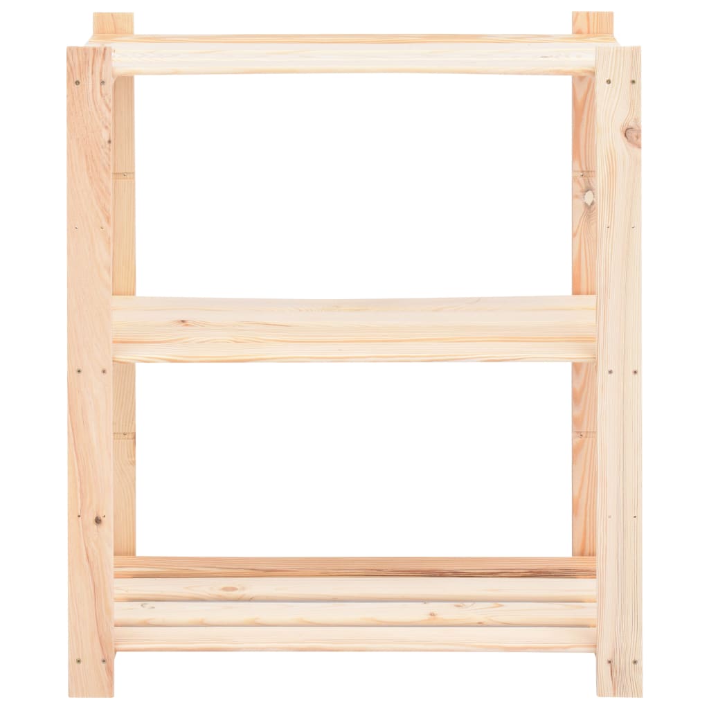 vidaXL Regały z 3 półkami, 5 szt., 80x38x90 cm, sosna, 150 kg