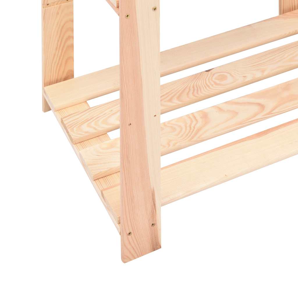 vidaXL Regały z 3 półkami, 2 szt., 60x38x90 cm, sosna, 150 kg