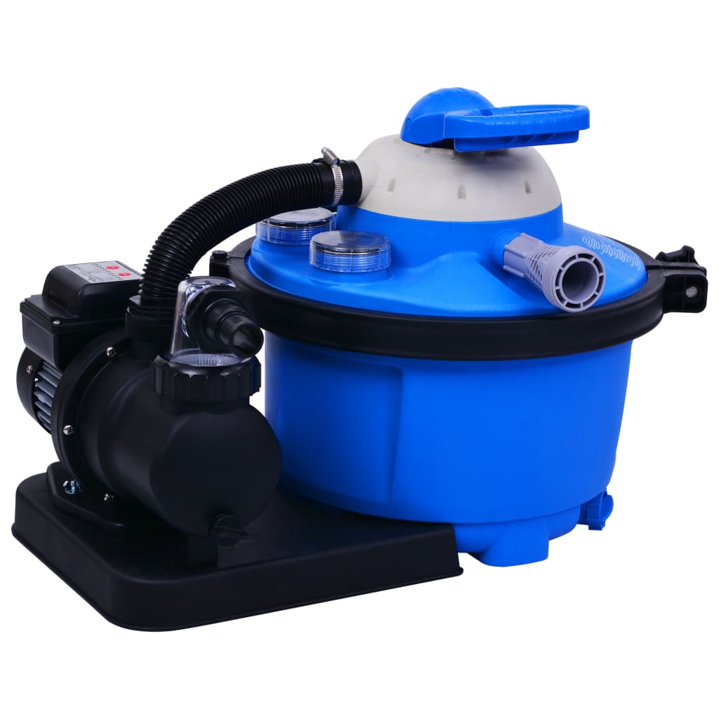 vidaXL Piaskowa pompa filtrująca z zegarem, 450 W, 25 L