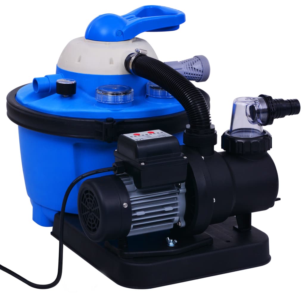 vidaXL Piaskowa pompa filtrująca z zegarem, 450 W, 25 L