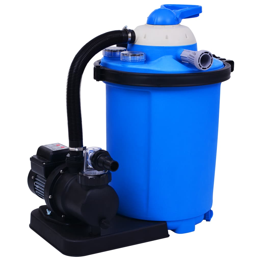 vidaXL Piaskowa pompa filtrująca z zegarem, 550 W, 50 L