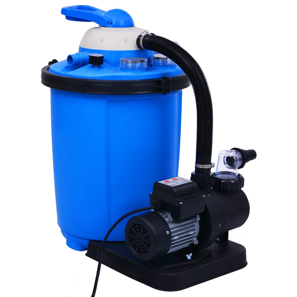 vidaXL Piaskowa pompa filtrująca z zegarem, 550 W, 50 L