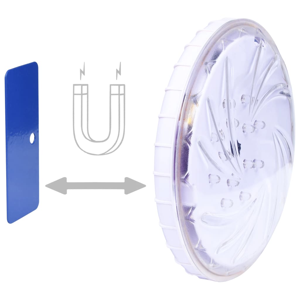 vidaXL Zatapialna lampa basenowa LED z pilotem, biała