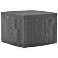 vidaXL Stolik boczny, antracytowy, 54x54x36,5 cm, plastikowy