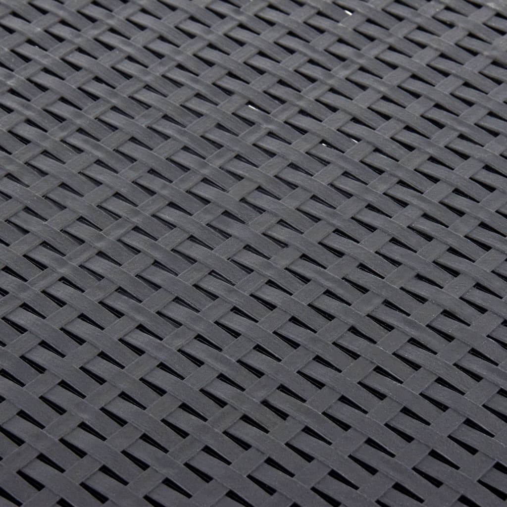 vidaXL Stolik boczny, antracytowy, 54x54x36,5 cm, plastikowy